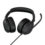 JABRA EVOLVE2 50CUFFIE CON MICROFONO ON-EAR CABLATO USB-A BLUETOOTH ELIMINAZIONE RUMORE ATTIVATA TECNOLOGIA JABRA AIR COMFORT NERO