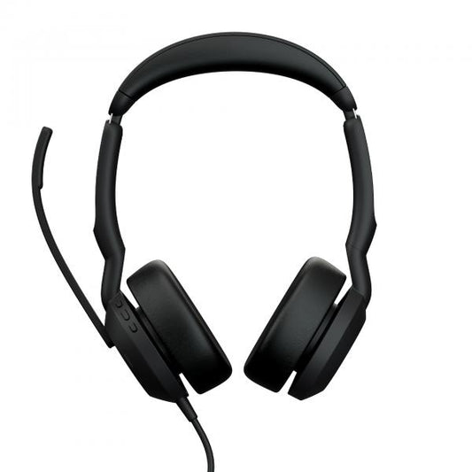 JABRA EVOLVE2 50CUFFIE CON MICROFONO ON-EAR CABLATO USB-A BLUETOOTH ELIMINAZIONE RUMORE ATTIVATA TECNOLOGIA JABRA AIR COMFORT NERO
