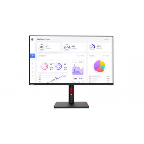 Lenovo ThinkVision T32p-30 LED display 80 cm [31.5] 3840 x 2160 Pixel 4K Ultra HD Nero (Thinkvision T32P-30 80 Cm - [31.5] 3840 X 2160 Pixels 4K - Ultra Hd Led Black - Warranty: 12M)