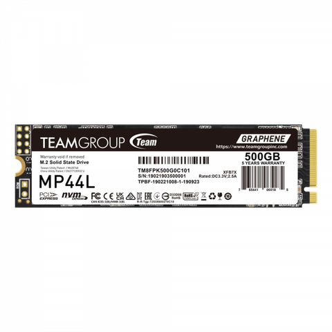 Team Group MP44L TM8FPK500G0C101 drives allo stato solido M.2 500 GB PCI Express 4.0 SLC NVMe