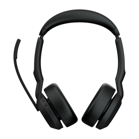 CUFFIA PROFESSIONALE JABRA EVOLVE2 55 STEREO MS BLUETOOTH, CANC. RUMORE, CERT. MICROSOFT - CON LINK 380/390C