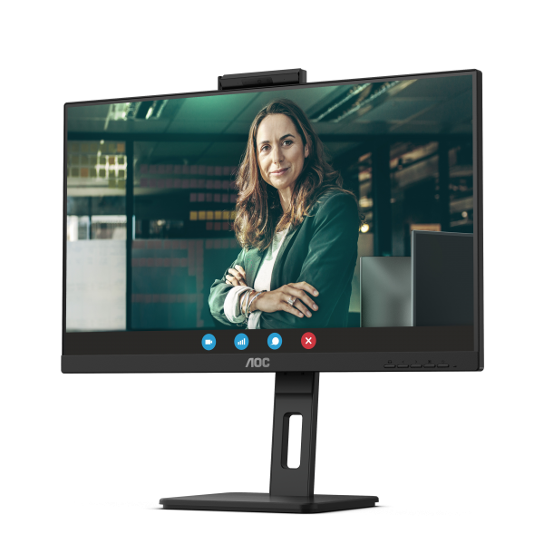 AOC 24P3CW Monitor PC 60,5 cm [23.8] 1920 x 1080 Pixel Full HD LED Nero (AOC Pro-line 24P3CW - LED monitor - 24 [23.8 viewable] - 1920 x 1080 Full HD [1080p] @ 75 Hz - IPS - 300 cd/m? - 1000:1 - 4 ms - HDMI, 2xDisplayPort, USB-C - speakers - black)