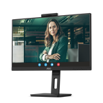 AOC 24P3CW Monitor PC 60,5 cm [23.8] 1920 x 1080 Pixel Full HD LED Nero (AOC Pro-line 24P3CW - LED monitor - 24 [23.8 viewable] - 1920 x 1080 Full HD [1080p] @ 75 Hz - IPS - 300 cd/m? - 1000:1 - 4 ms - HDMI, 2xDisplayPort, USB-C - speakers - black)
