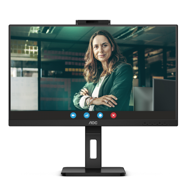 AOC 24P3CW Monitor PC 60,5 cm [23.8] 1920 x 1080 Pixel Full HD LED Nero (AOC Pro-line 24P3CW - LED monitor - 24 [23.8 viewable] - 1920 x 1080 Full HD [1080p] @ 75 Hz - IPS - 300 cd/m? - 1000:1 - 4 ms - HDMI, 2xDisplayPort, USB-C - speakers - black)