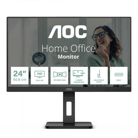 AOC 24P3CV LED display 60,5 cm [23.8] 1920 x 1080 Pixel Full HD Nero (23.8 IPS FHD USB C DP HDMI 4 X USB)