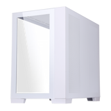ITEK DARK CAVE GAMING TOWER CASE ATX PANNELLO LATERALE E FRONRALE IN VETRO WHITE EDITION