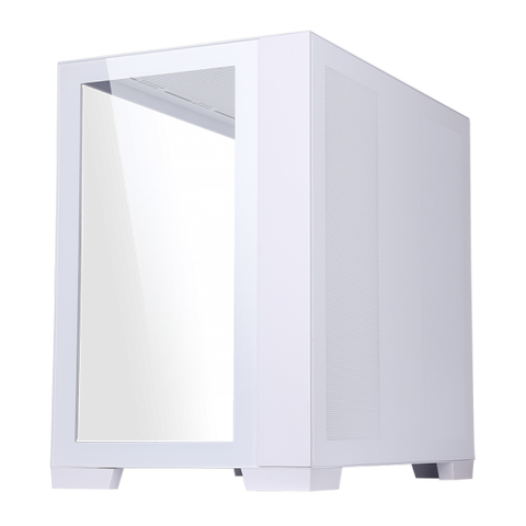 ITEK DARK CAVE GAMING TOWER CASE ATX PANNELLO LATERALE E FRONRALE IN VETRO WHITE EDITION