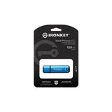 Kingston Technology IronKey VP50 unità flash USB 128 GB USB tipo-C 3.2 Gen 1 (3.1 Gen 1) Nero, Blu