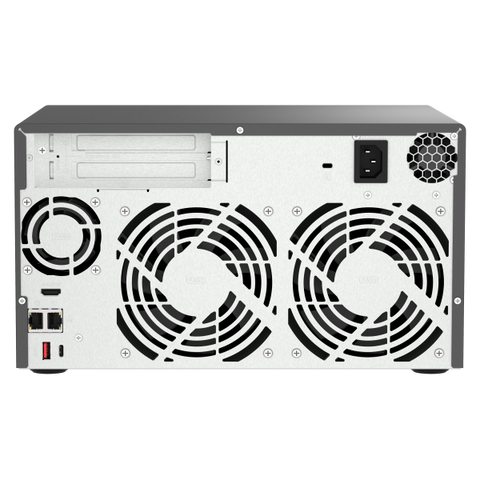 QNAP TVS-H874 NAS CHASSIS TOWER i7 12 CORE RAM 32GB-8 BAY HDD/SSD 3.5"-LAN 10/100/1000/2500/10000 Mbps NERO