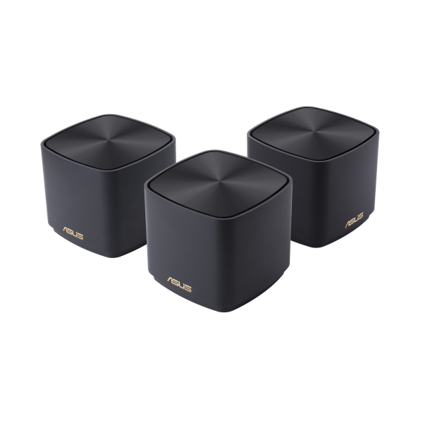 ASUS ZENWIFI XD4 PLUS (B-3-PK) ROUTER MESH DA INTERNO DUAL-BAND WI-FI 6 IP STATICO 3 PZ. BLACK