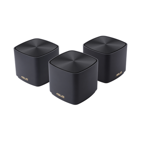 ASUS ZENWIFI XD4 PLUS (B-3-PK) ROUTER MESH DA INTERNO DUAL-BAND WI-FI 6 IP STATICO 3 PZ. BLACK