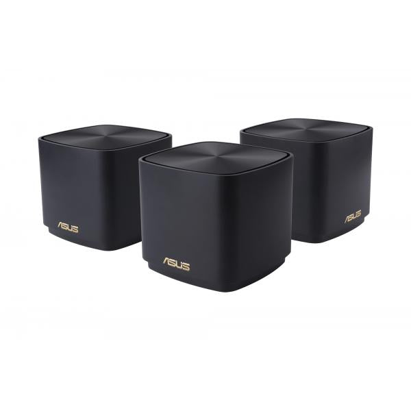 ASUS ZENWIFI XD4 PLUS (B-3-PK) ROUTER MESH DA INTERNO DUAL-BAND WI-FI 6 IP STATICO 3 PZ. BLACK