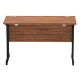 Dynamic MI003256 scrivania (Impulse 1200 x 600mm Straight Desk Walnut Top Black Cantilever Leg MI003256 DD)