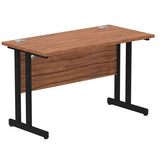 Dynamic MI003256 scrivania (Impulse 1200 x 600mm Straight Desk Walnut Top Black Cantilever Leg MI003256 DD)