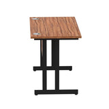 Dynamic MI003256 scrivania (Impulse 1200 x 600mm Straight Desk Walnut Top Black Cantilever Leg MI003256 DD)
