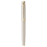 PARKER IM MONOCHROME PENNA ROLLER FUSTO PUNTA F FUSTO CHAMPAGNE INCHIOSTRO BLU CONFEZIONE REGALO