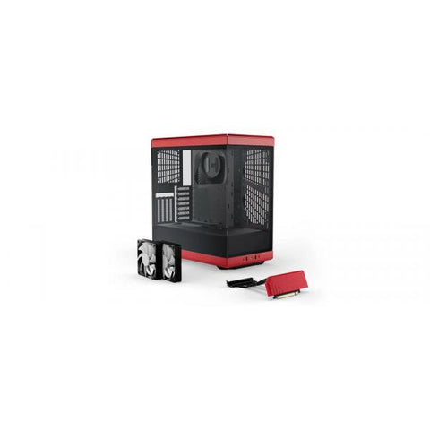 HYTE Y40 Midi Tower Nero, Rosso (HYTE Y40 MID TOWER CASE RED)