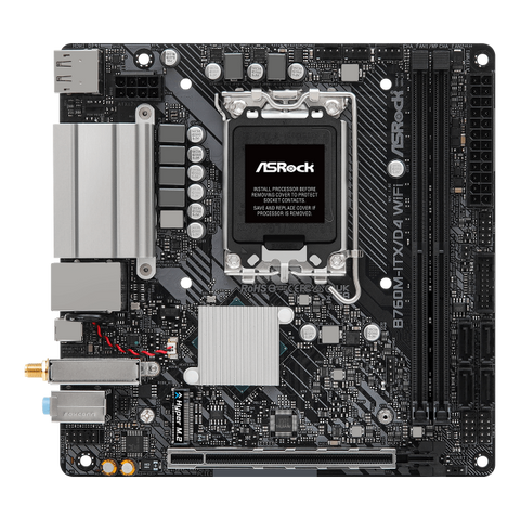 Asrock B760M-ITX/D4 WiFi Intel B760 LGA 1700 mini ITX (ASRock Mainboard B760M-ITX/D4 WIFI B760 - Mini-ITX - Socket)