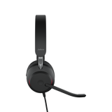 JABRA EVOLVE2 40 SE USB-A UC STEREO CUFFIE CON MICROFONO CABLATE CANCELLAZIONE DEL RUMORE NERO
