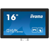 iiyama ProLite TF1615MC-B1 Monitor PC 39,6 cm [15.6] 1920 x 1080 Pixel Full HD Touch screen Nero (16 ProLite TF1615MC-B1 Touch Screen Monitor - 16 Black LED Touchscreen Monitor VGA DisplayPort and HD
