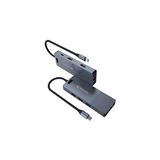 Estación de acoplamiento ATLANTIS A04-TC_DK48 con doble pantalla, HDMI tipo C (2 puertos HDMI 4K a 30 Hz), 3 puertos USB-A, 1 puerto USB-C PD de 100 W y 1 puerto LAN Gigabit RJ-45.