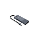 Estación de acoplamiento ATLANTIS A04-TC_DK48 con doble pantalla, HDMI tipo C (2 puertos HDMI 4K a 30 Hz), 3 puertos USB-A, 1 puerto USB-C PD de 100 W y 1 puerto LAN Gigabit RJ-45.