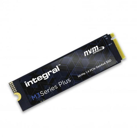 Integral INSSD2TM280NM3PX drives allo stato solido 2 TB M.2 PCI Express 4.0 NVMe TLC (2TB - 2000GB SSD M.2 2280 NVME 1.4 PCIe Gen4 x4 R-4850MBs W-4400MBs IOPS R-620K W-630K TLC TBW 1048 M3 PLUS INTEG