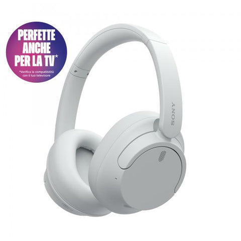 SONY WH-CH720NW CUFFIE H.EAR WIRELESS NOISE CANCELLING CONNESSIONE MULTIPOINT FINO A 35h DI DURATA BIANCO