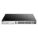 D-Link DGS-3130-30PS/E switch di rete Gestito L3 Gigabit Ethernet (10/100/1000) Supporto Power over Ethernet (PoE) Grigio