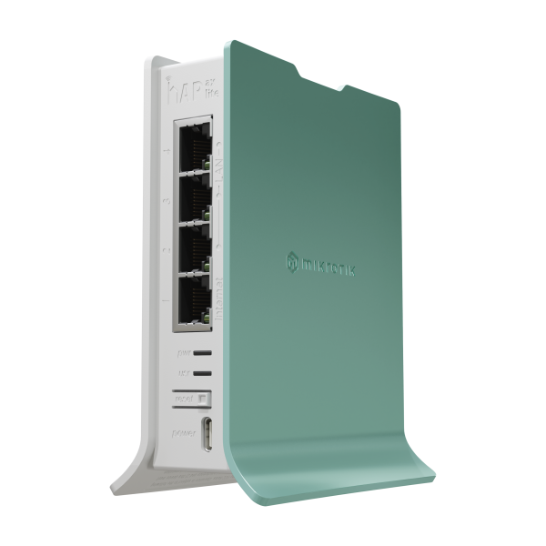 Mikrotik hAP router wireless Gigabit Ethernet Banda singola (2.4 GHz) Verde, Bianco