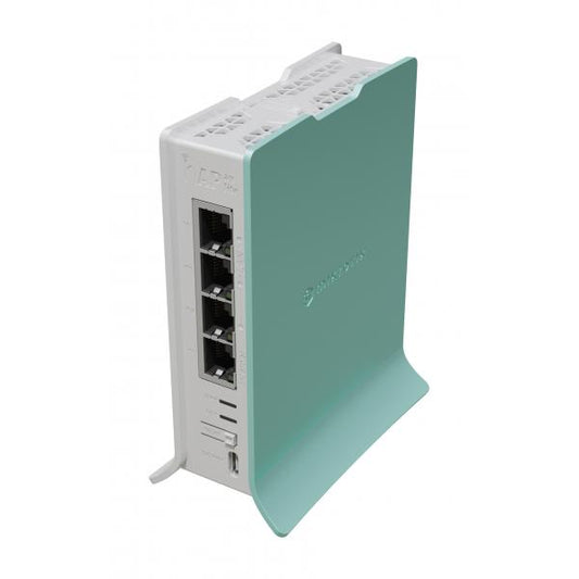 Mikrotik hAP router wireless Gigabit Ethernet Banda singola (2.4 GHz) Verde, Bianco