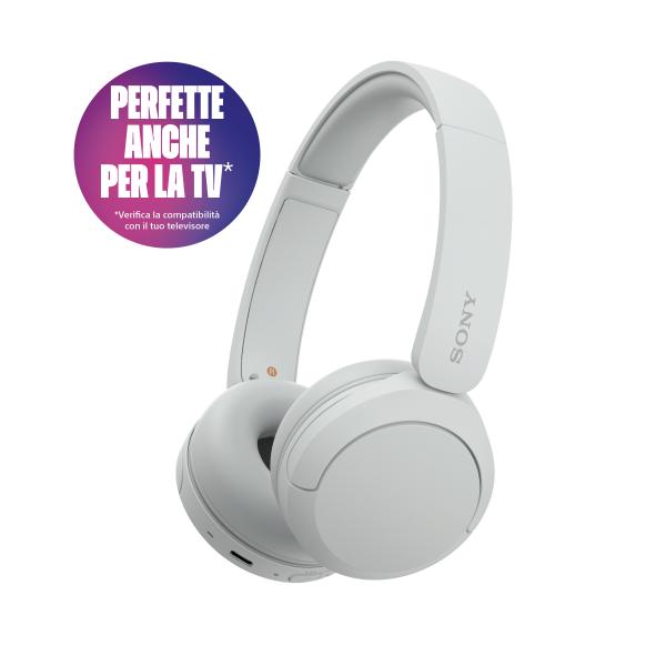 Sony WH-CH520 Cuffie Bluetooth USB-C Bianco