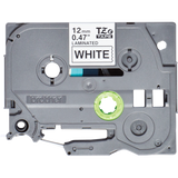 BROTHER TZE-231S NASTRO LAMINATO COLORE BIANCO STAMPA NERO 12MM X 4M