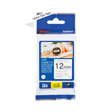 BROTHER TZE-231S NASTRO LAMINATO COLORE BIANCO STAMPA NERO 12MM X 4M