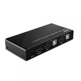 SWITCH LINDY KVM HDMI 4K60, USB 2.0 & AUDIO, 2 PORTE - 32809
