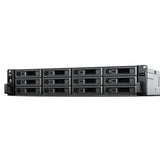 SYNOLOGY RACKSTATION RS2423+ NAS CHASSIS RACK 2U AMD RYZEN V1780B 3.35GHz RAM 8GB-12 BAY HDD/SSD 2.5"/3.5"-LAN 10/100/1000/10000 Mbps COLORE NERO/GRIGIO