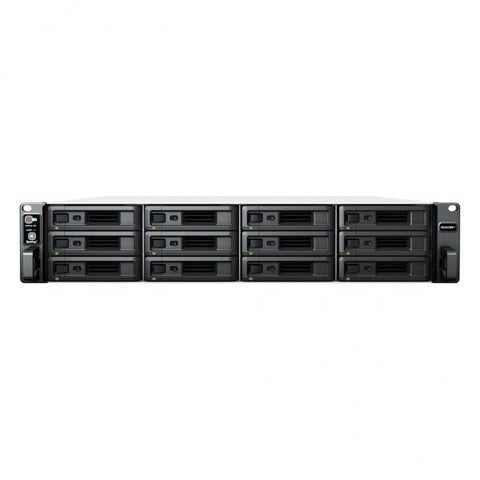 SYNOLOGY RACKSTATION RS2423RP+ NAS CHASSIS RACK 2U MAD RYZEN V1780B RAM 8GB-12 BAY HDD/SSD 2.5"/3.5" LAN 10/100/1000/10000 Mbps COLORE NERO/GRIGIO