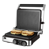 CECOTEC ROCK'GRILL PIASTRA ELETTRICA 2000W RIVESTIMENTO IN PIETRA ROCKSTONE CONTROLLO A DOPPIA TEMPERATURA OGNI PIASTRA DISPLAY LED NERO ACCIAIO