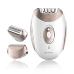 CECOTEC SKINCARE DEPIL-ACTION EPILATORE DONNA CON TESTINE INTERCAMBIABILI BATTERIA AL LITIO 700 mAh 2 VELOCITA' BIANCO BRONZO