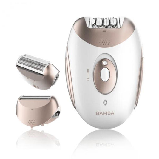 CECOTEC SKINCARE DEPIL-ACTION EPILATORE DONNA CON TESTINE INTERCAMBIABILI BATTERIA AL LITIO 700 mAh 2 VELOCITA' BIANCO BRONZO