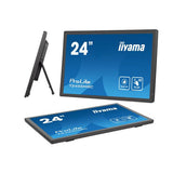 iiyama T2455MSC-B1 visualizzatore di messaggi Pannello piatto per segnaletica digitale 61 cm [24] LED 400 cd/m Full HD Nero Touch screen (iiyama ProLite T2455MSC-B1 - Monitor a LED - 24 [23.8 visua