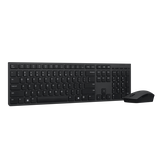 LENOVO PROFESSIONAL COMBO TASTIERA + MOUSE OTTICO WIRELESS RICARICABILI LAYOUT ITALIANO NERO