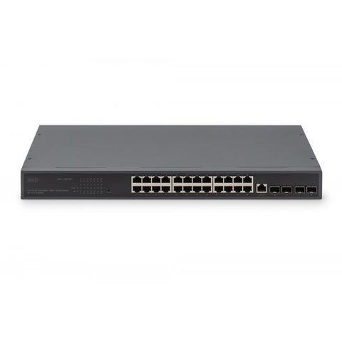Digitus Switch 24 porte 10/100/1000 + 4SFP+ UPLINK, 19, L2+ features (24-PORT GIGABIT SMART SWITCH)