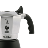 Bialetti Brikka Moka 0,17 L Nero, Stainless steel