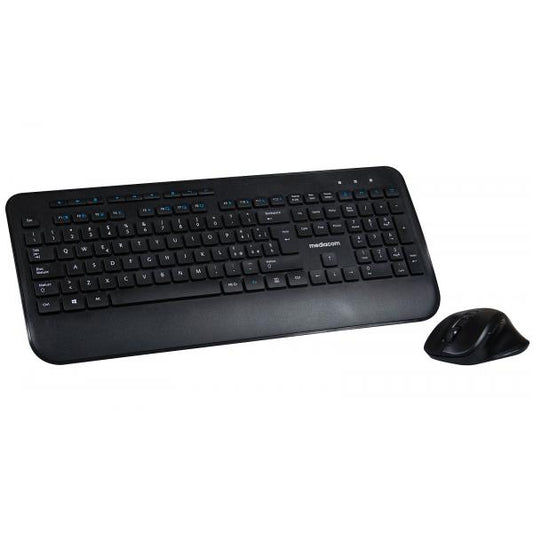 MEDIACOM OFFICE N990 TASTIERA + MOUSE ERGONIMICO WIRELESS 2.4GHz 6 TASTI PROGRAMMABILI