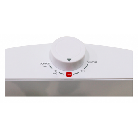 ARGO ALAN STUFA ALOGENA DA INTERNO 1.000 W 2 RESTISTENZE TUBOLARI IN FIBRA DI CARBONIO 2 REGOLAZIONI PAVIMENTO BIANCO