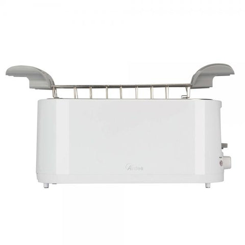 ARDES ARTOAST02 TOSTO SLEEK PLUS TOSTAPANE ELETTRICO 4 FETTE 7 LIVELLI DI DORATURA 1300W PINZE IN ACCIAIO BIANCO