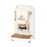 FABER PRO MINI DELUXE MACCHINA DA CAFF CIALDE 44MM 500W 15 BAR 1.3LT + 50 CIALDE PURE WHITE OTTONE