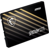 MSI SPATIUM S270 SSD INTERNO 480GB 3D NAND INTERFACCIA SATA III FORMATO 2.5" BLACK