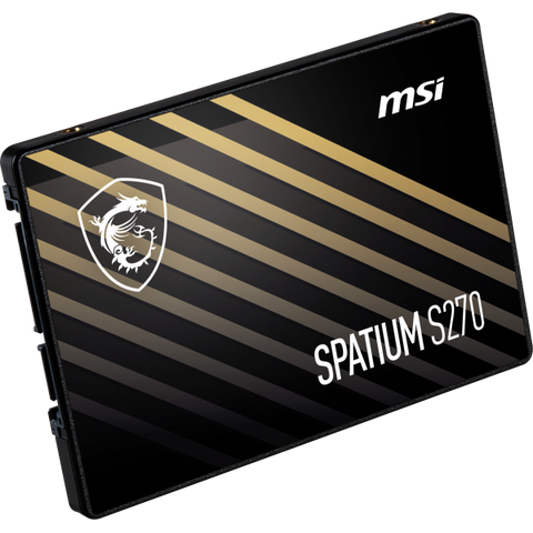 MSI SPATIUM S270 SSD INTERNO 480GB 3D NAND INTERFACCIA SATA III FORMATO 2.5" BLACK